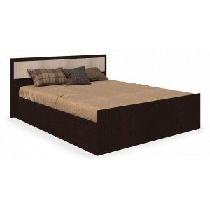 Кровать двуспальная Фиеста древесина коричневая темная венге 2032x1750x750(BTS_T0018267)