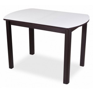 Стол обеденный Танго ПО-1 со стеклом белый DOM_Tango_PO-1_VN_st-BL_04_VN