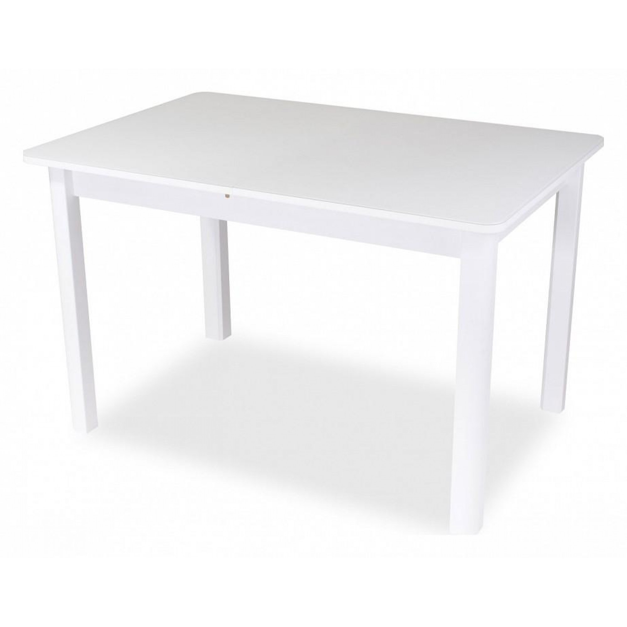 Стол обеденный Танго ПР-1 со стеклом белый DOM_Tango_PR-1_BL_st-BL_04_BL