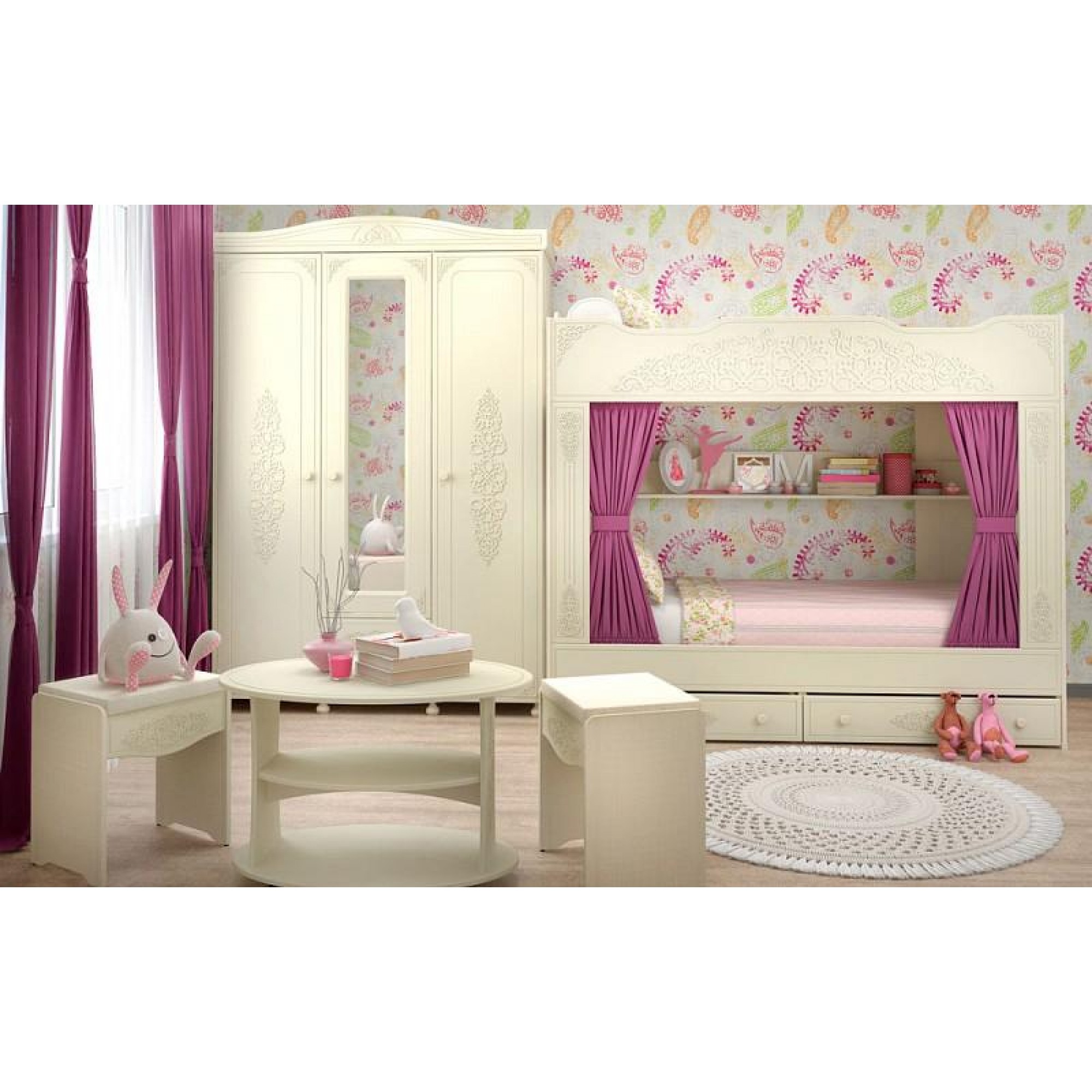 Гарнитур для детской Ассоль плюс    KOM_Assol_plus_childrens_room