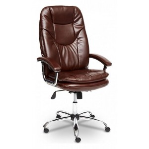 Кресло компьютерное Softy Lux коричневый 650x450x1260-1360(TET_12903)