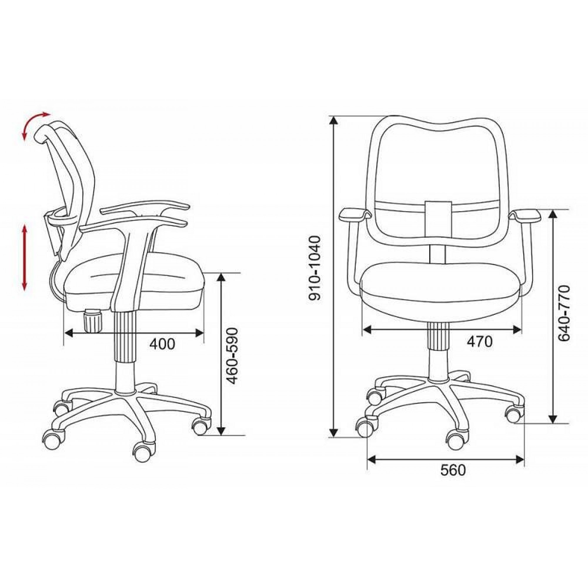 Кресло компьютерное Бюрократ CH-W797/LB/TW-55    BUR_813107