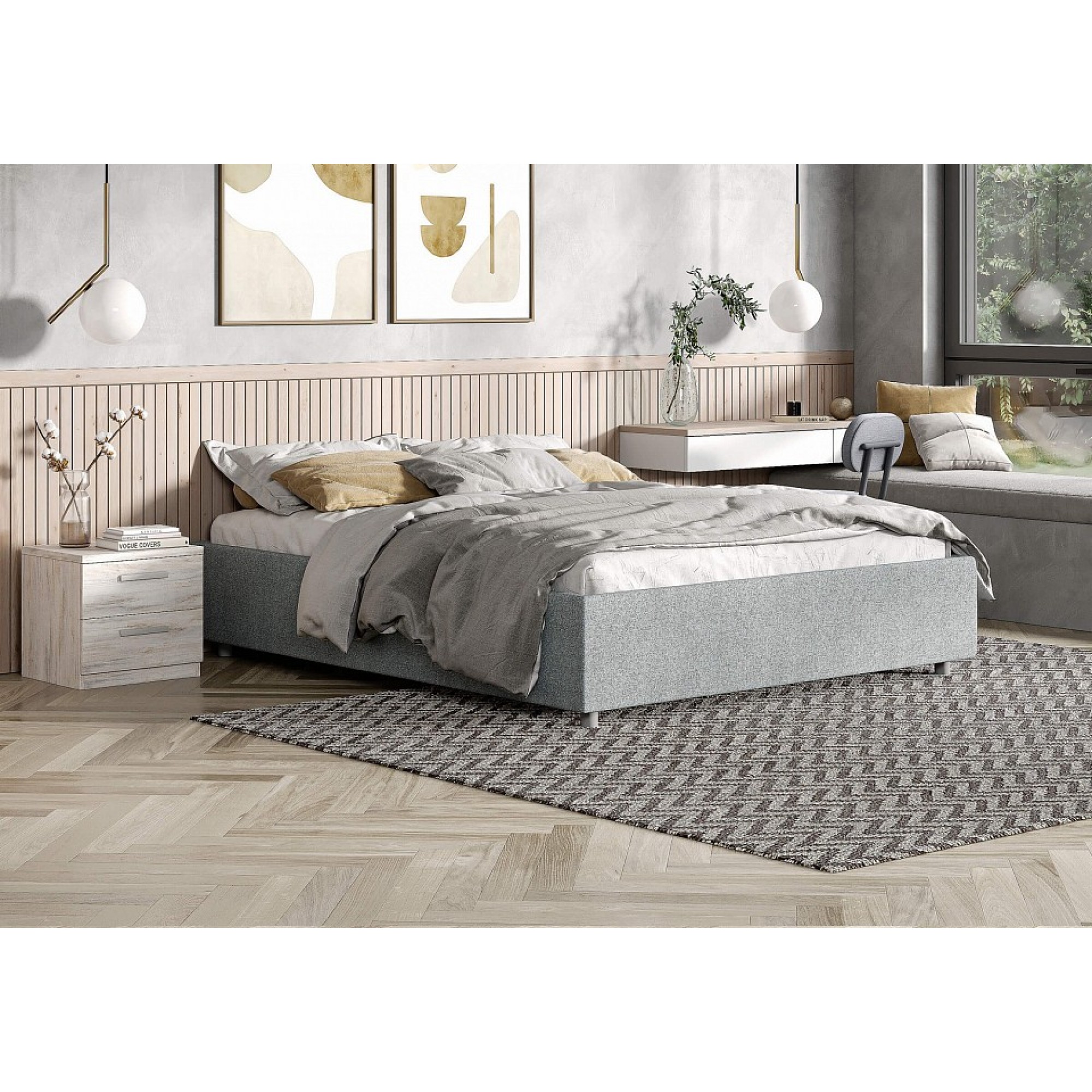Кровать полутораспальная Scandinavia 140-200    SNM_FR-000088302