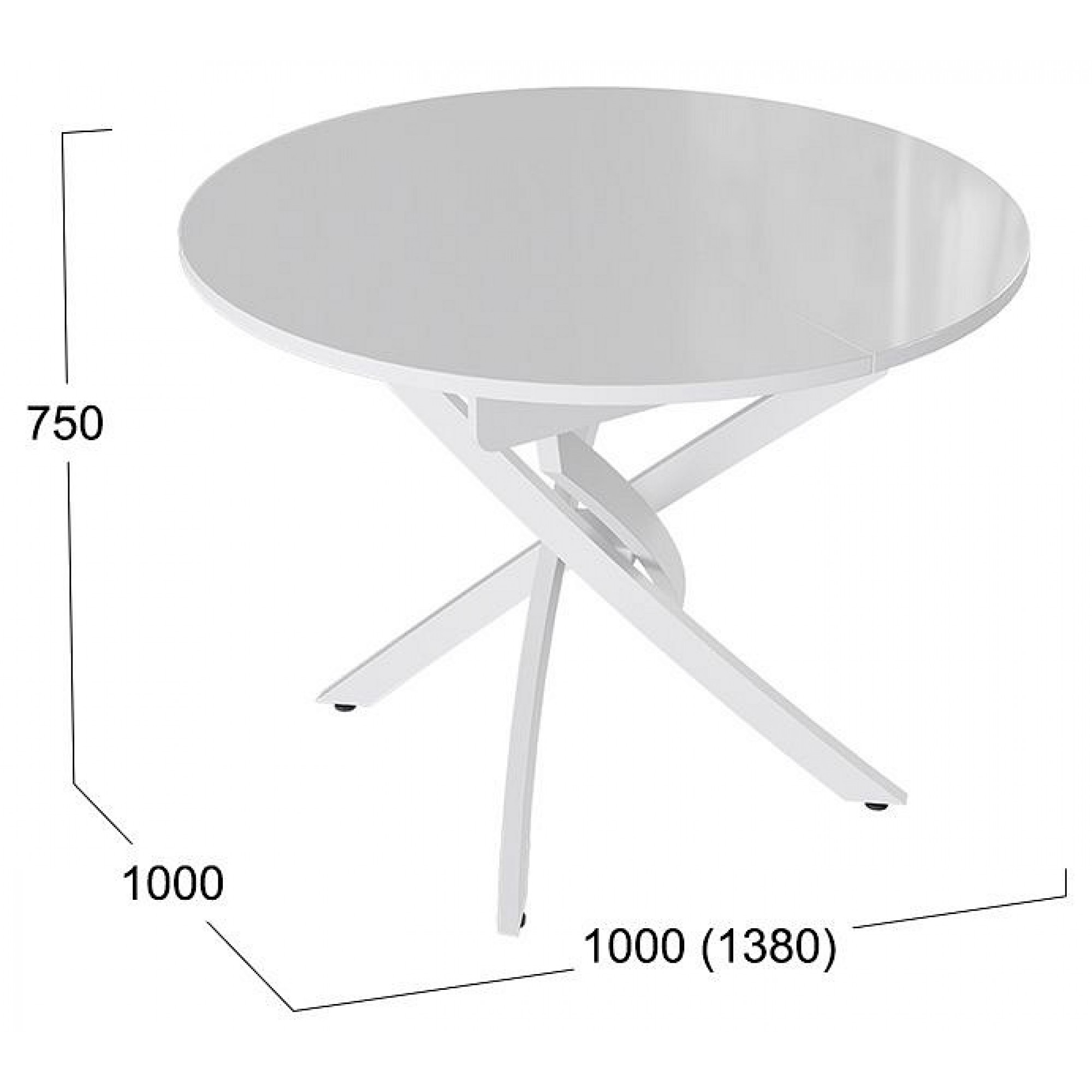 Стол обеденный Diamond Тип 3    TRI_180075