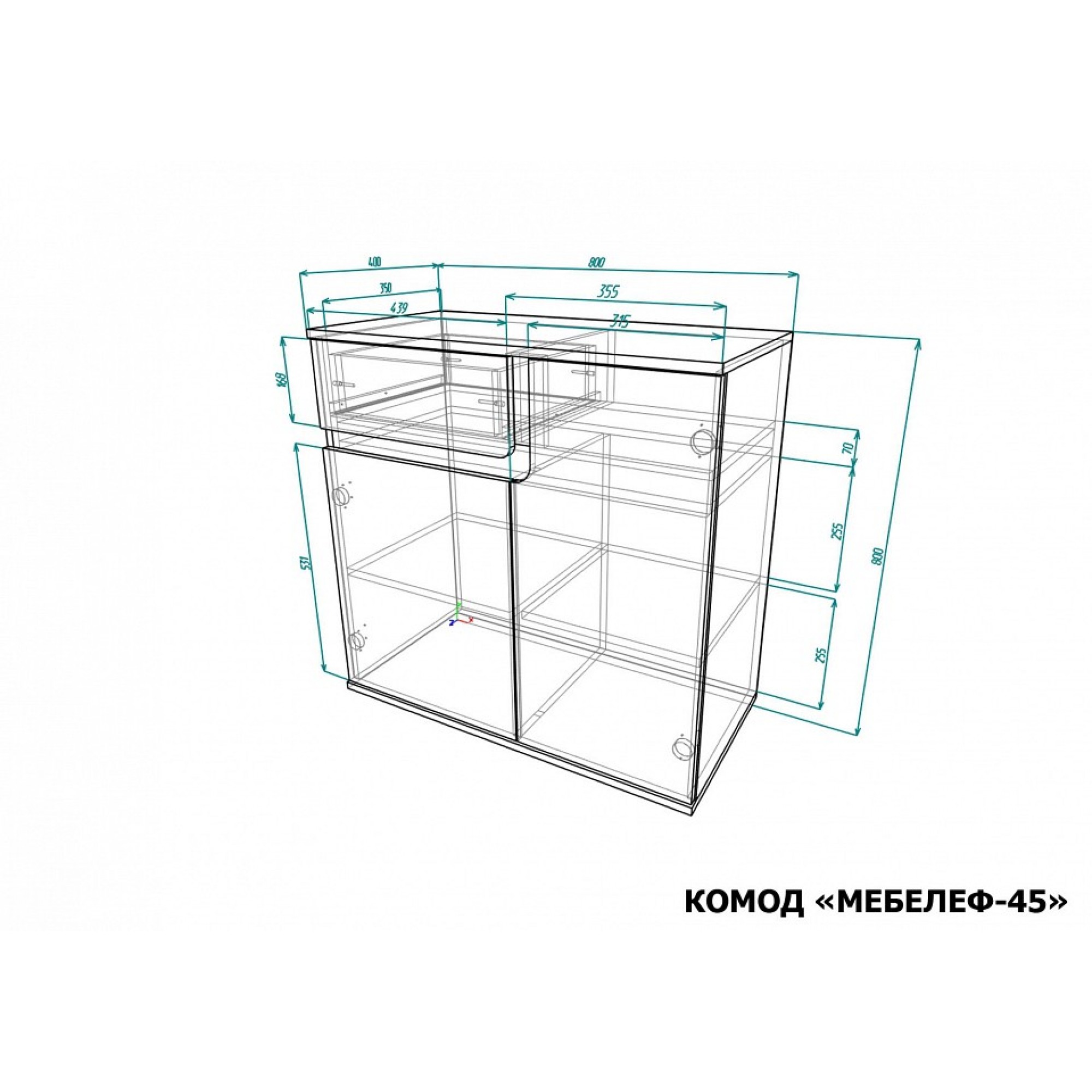 Тумба Мебелеф-45    MLF_Kmd-MF-045