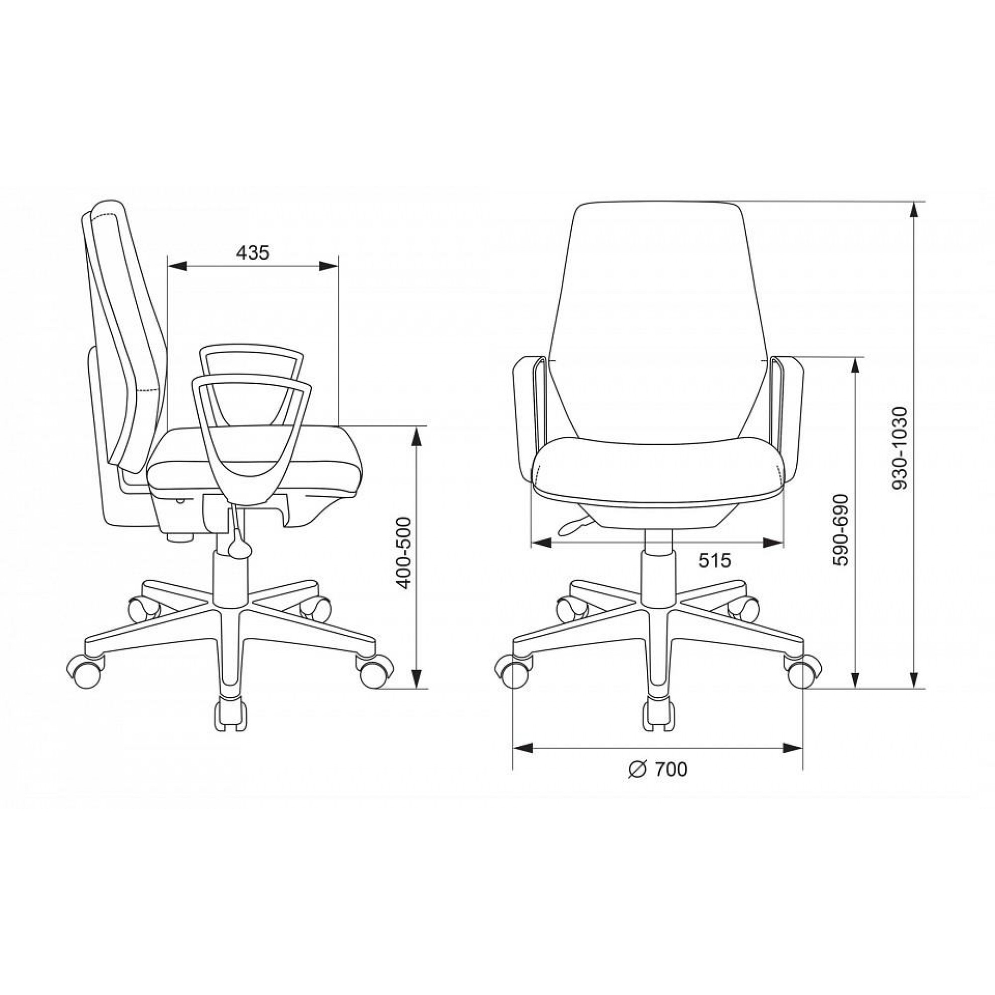 Кресло компьютерное Бюрократ CH-W545    BUR_1409522