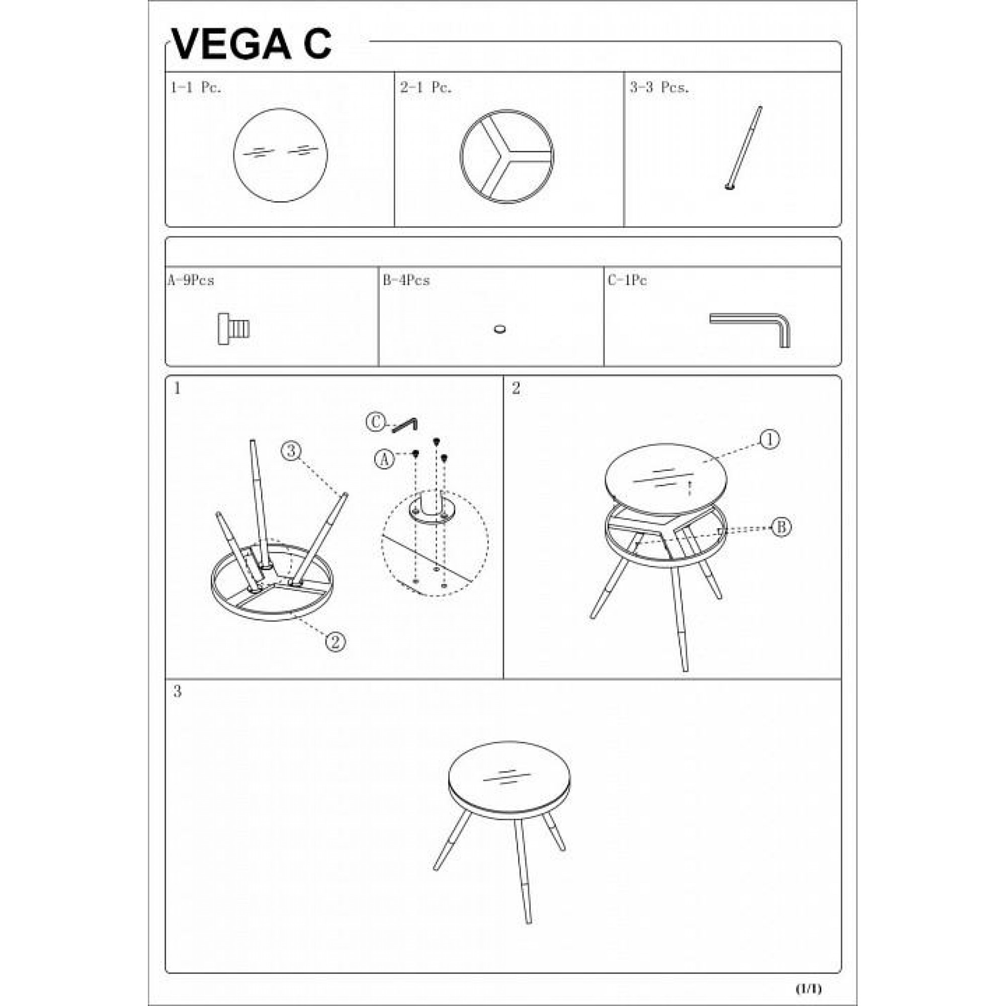 Стол журнальный Vega C    SGN_VEGACBC