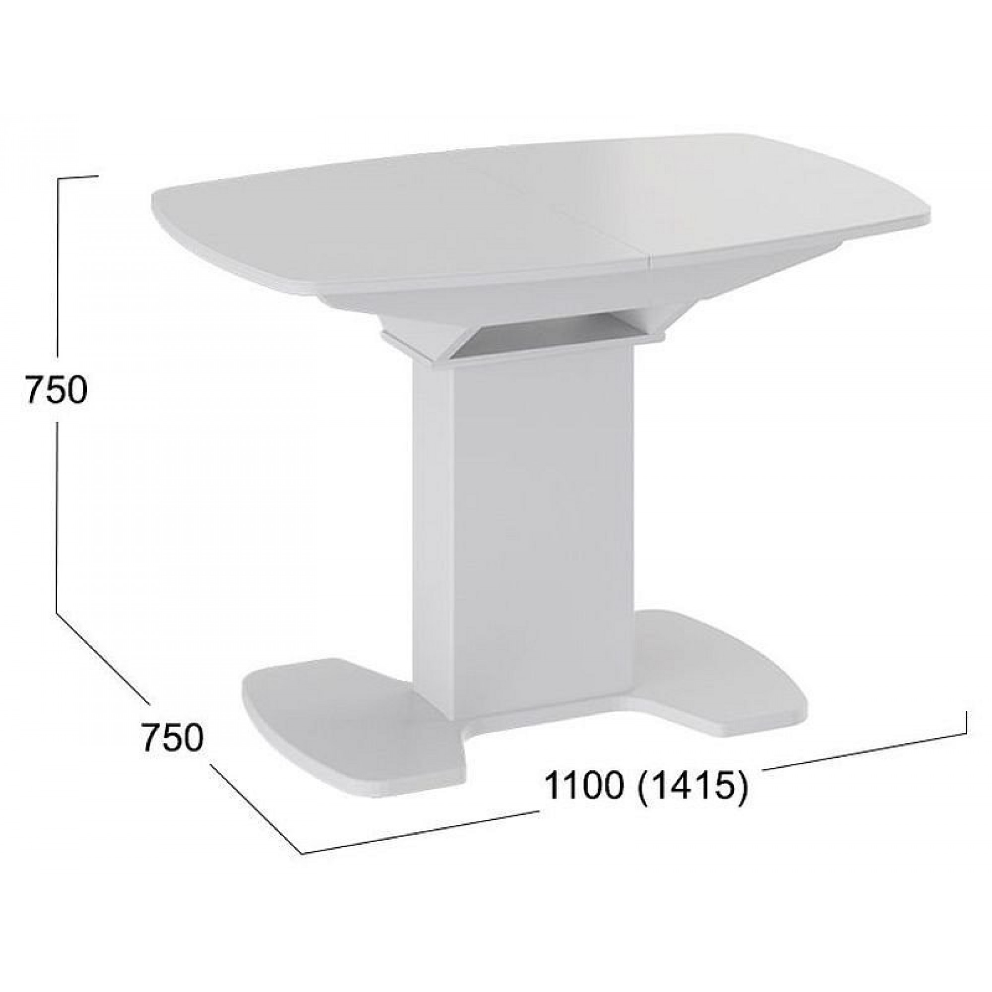 Стол обеденный Портофино СМ(ТД)-105.01.11(1)    TRI_216640